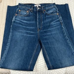 NWOT Re/done 70s ultra high rise wide leg jeans